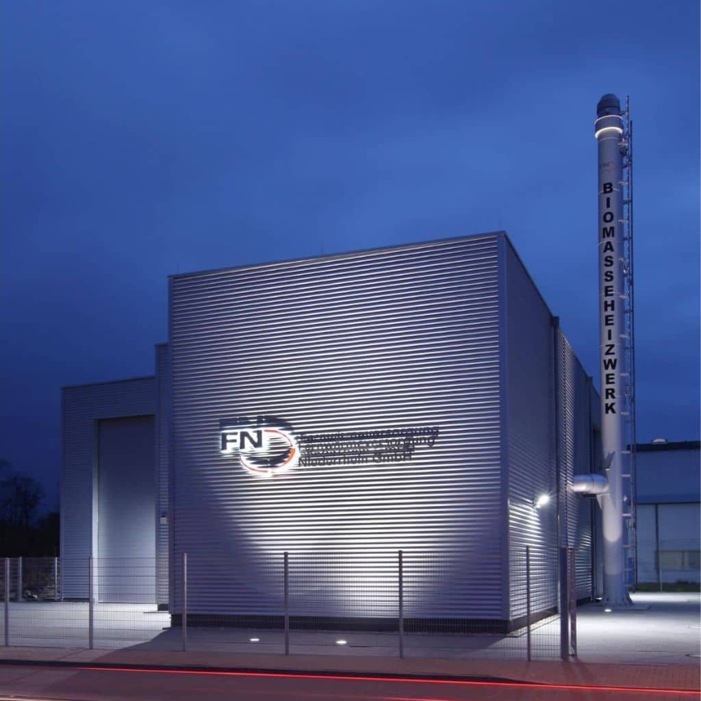 Biomasse Heizwerk in Friedrichsfeld