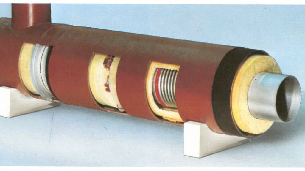 Das Stahlschutzrohrsystem vermindert Wärmeverluste